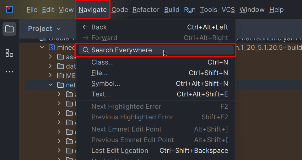 IntellIj "Search Everywhere"